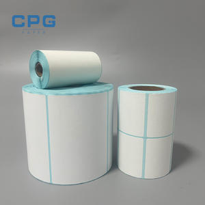 Papier d'étiquettes thermiques industrielles personnalisées en gros, 4x6 100x150mm, papier d'étiquettes thermiques imperméable pour l'emballage et l'expédition - Product Image 1