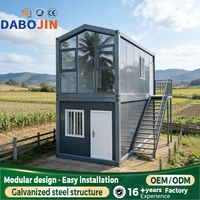 Maison préfabriquée modulaire en conteneur de 20 pieds, structure en acier galvanisé, mini-maison portable, unités de logement autonomes