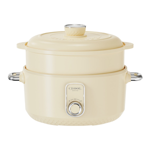 Cocina eléctrica de acero inoxidable para el hogar de 2,5 L, mini olla caliente multifunción, olla arrocera con alta capacidad - Product Image 2