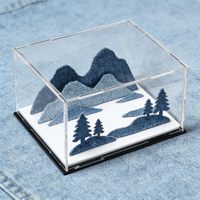 Vitrine Moderne Personnalisée en Acrylique Poli Léger et Anti-Poussière à 4 Étagères pour Objets de Collection, Figurines et Statuettes – Installation Facile