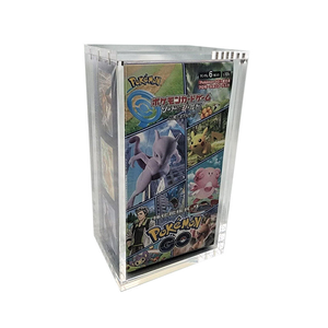 Lot de 10 Boîtiers de Protection en Acrylique pour Boosters <span class=keywords><strong>Pokémon</strong></span>, Vente Directe Usine, avec Couvercles Magnétiques Modernes Style Japonais - Product Image 1