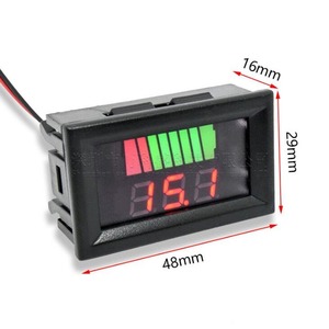 Đồng Hồ Đo Dung Lượng Pin Lithium 12V 24V 36V 48V 60V 72V Hiển Thị Màn Hình Kiểm Tra LED Vôn Kế Vôn Kế Chỉ Báo Mức Sạc Pin Cho Xe Hơi - Product Image 3