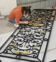 Design de balustrade d'escalier intérieur pour villas, garde-corps de balcon en fer forgé, style européen, résistant à la rouille