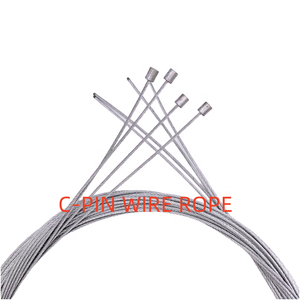 루프와 아연 펀치가있는 C-PIN 플라스틱 코팅 강철 와이어 로프 안전 케이블 슬링 - Product Image 5