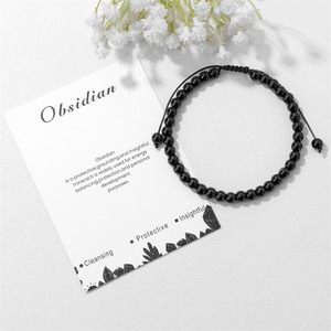 Bracelet de cheville en perles d'améthyste et œil de tigre naturelles de 6 mm, fait main, tressé, en pierres, pour femmes, hommes, unisexe, bijou de pied, cadeau de yoga et de guérison - Product Image 1