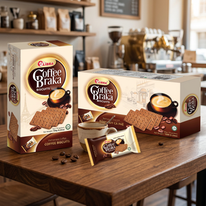 Biscuits au café Braka 150g pour la vente en gros - Biscuits au café cuit au four de qualité supérieure en vrac, fabrication de snacks sous marque privée - Product Image 1