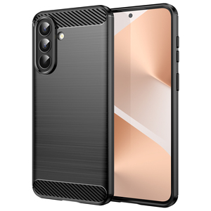Étui de téléphone en fibre de carbone texturée brossée pour Samsung <span class=keywords><strong>Galaxy</strong></span> A57 A37 A27 A17 A07, coque de protection mobile souple en TPU mince antichoc - Product Image 1