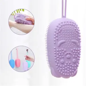 Ydm Siliconen Body Scrubber Zachte Bubble Bad Borstel Douche Exfoliating Spons Massager Skin Cleaning Badkamer Accessoires