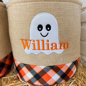Bolsa Redonda <span class=keywords><strong>de</strong></span> Calabaza para Dulces y Regalos <span class=keywords><strong>de</strong></span> Halloween para Niños, Decoración <span class=keywords><strong>de</strong></span> Calabaza, Fantasma y <span class=keywords><strong>Bruja</strong></span>, Venta al por Mayor con MOQ Bajo, Novedad - Product Image 5