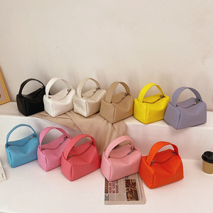 Handbag 2021 New Fashion Korean Shoulder Female Messenger Underarm Handbag Small Mini Fragrant Style Puffer Fish Bag Pillow Square Box