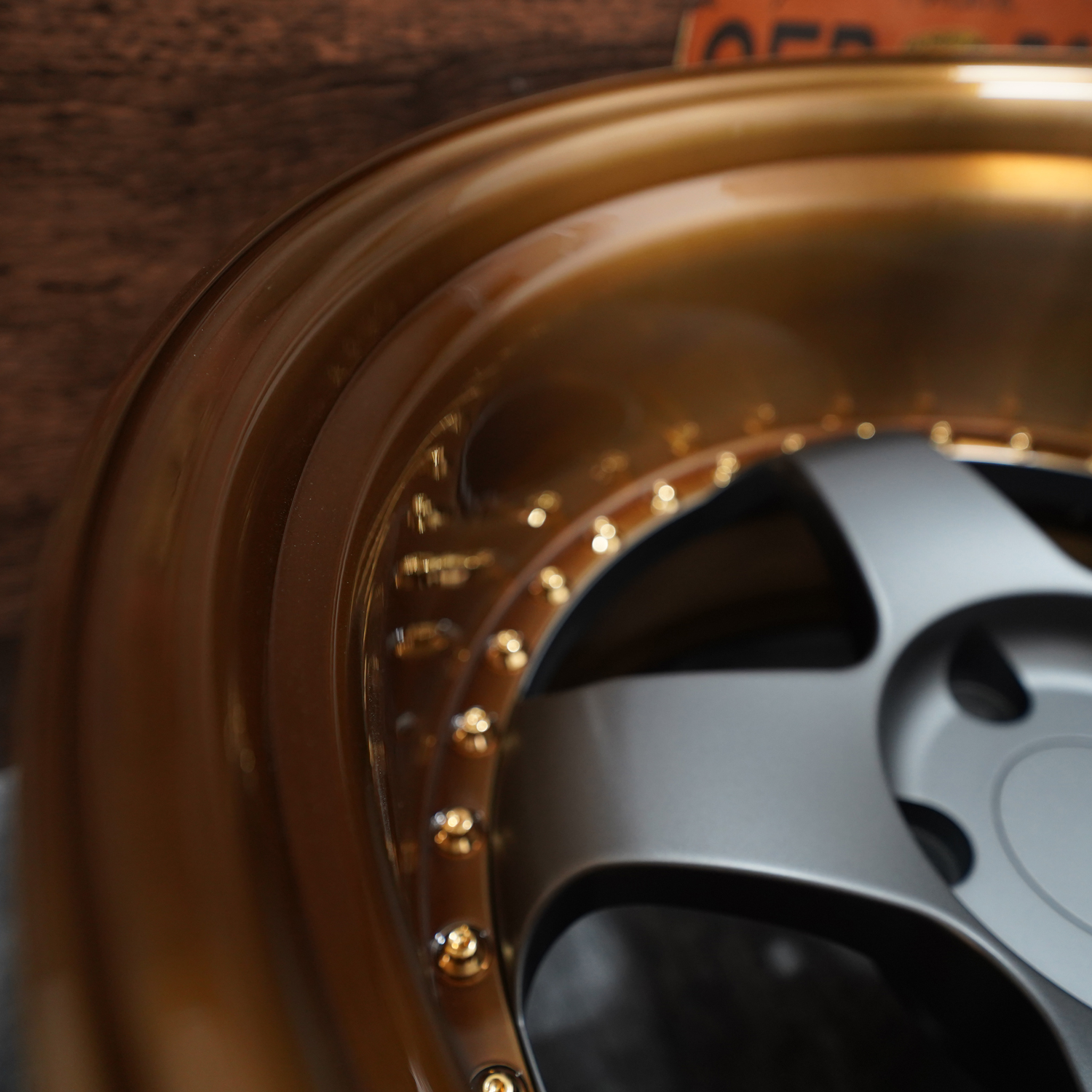 カスタム15インチから26インチのクロームゴールドブロンズリム