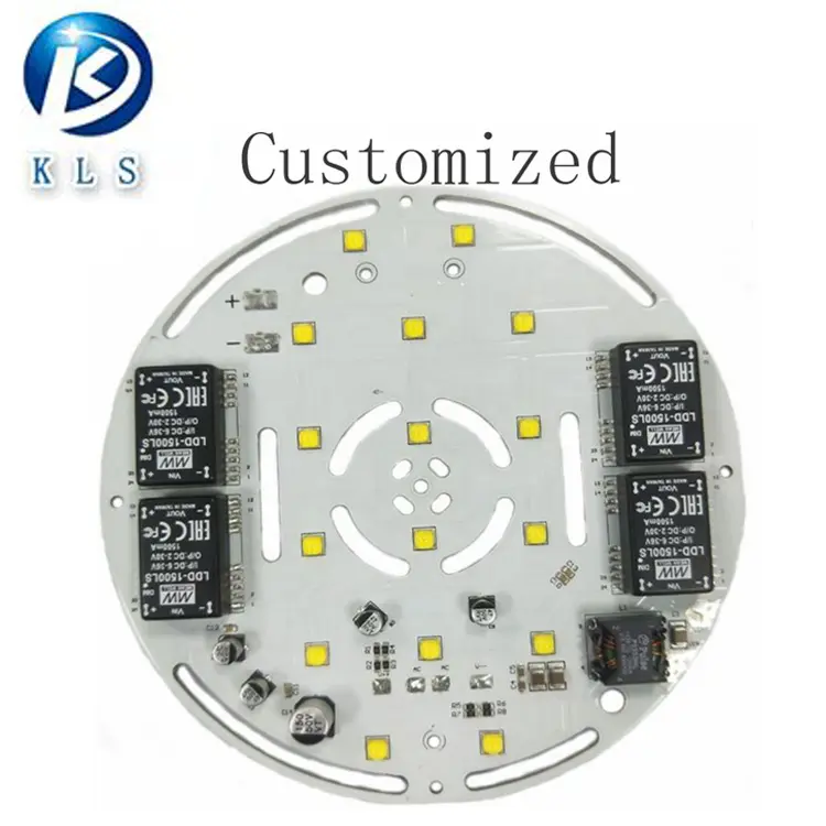 جولة الألومنيوم Led Pcb Smd Led Pcb FR4 لوحة دوائر كهربائية Led الإضاءة تجميعة Pcb