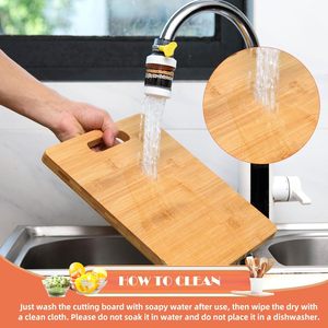 Planches à découper en bambou personnalisées avec poignées, plateaux <span class=keywords><strong>de</strong></span> service en bambou, cadeaux gravés personnalisés - Product Image 4