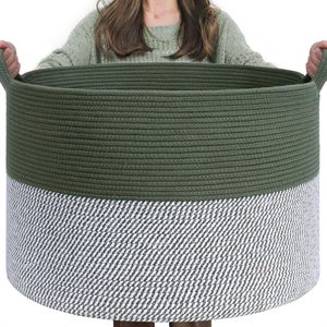 High Quality Factory Wholesale Laundry Hamper Living Room Decor Round <strong>Storage</strong> Bin <strong>extra</strong> <strong>Large</strong> 90L Cotton Rope Laundry <strong>Baskets</strong> - Product Image 3