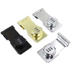 キーレスコンビネーション木製キャビネット3桁パスワードコードハスプラッチロックツイストノブ引き出し食器棚ロッカーガン-安全なクローゼットボックス - Product Image 1