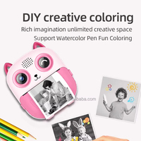 Appareil photo thermique pour enfants S5 APP avec application, scanner QR, 1300 mAh, sans encre, écran 2,4 pouces, filtre, autocollant, cadeau STEM
