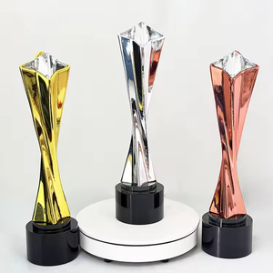 Piala Kristal Berlian Model Menara Resin Mewah, Ukiran Tangan, Polesan Halus, Penghargaan Kristal Berlian untuk Suvenir - Product Image 6