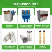 Système de filtration de poussière industrielle haute performance pour l'usine de transformation des céréales, collecteur de poussière en sac pour usine d'aliments pour animaux