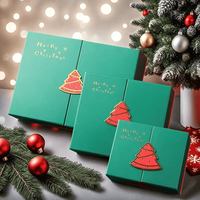 Dapat disesuaikan dilapisi kertas folder Set-folder kosong untuk Natal nikmat permen ornamen pohon & tempat uang bahan daur ulang