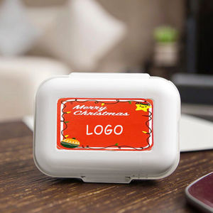 Logo personnalisé Poche à 8 compartiments Petit étui à pilules de 7 jours Boîte à pilules hebdomadaire en plastique portable de voyage - Product Image 4