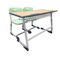 Ensemble de table et chaise de classe scolaire de haute qualité, réglable en hauteur, mobilier scolaire en bois, mobilier commercial