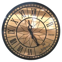Horloge de tour mécanique grand format, design classique en métal, affichage à aiguilles, étanche pour extérieur, avec carillon, pour locaux commerciaux