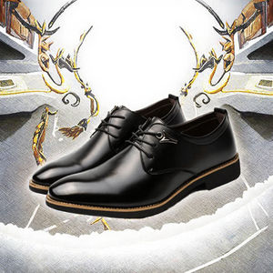 Chaussures Oxford en cuir véritable de luxe pour hommes, à enfiler, solides, formelles, pour le printemps et l'été - Product Image 3