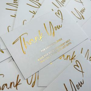 Harga promosi Logo kustom ukuran CMYK pencetakan warna terima kasih kartu efek hologram mewah kartu nama bisnis dengan MOQ rendah - Product Image 1