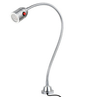 Projecteur LED magnétique à col de cygne 3W AC 24V pour tour CNC, en métal, IP53, lumière du jour 6000K, pour atelier