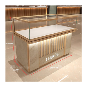 יוקרה תכשיטים יוקרתי חלון ראווה זכוכית עבור חנות עיצוב פנים חנות קמעונאות חנות רהיטים דלפק קמעונאות - Product Image 1