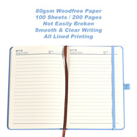 Carnet de Notes Agenda Rigide A5 en Cuir PU avec Bande Élastique, Personnalisé sur Mesure avec Logo