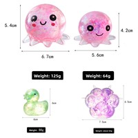 Balle Squishy en Caoutchouc à Thème Maltose, Méduse, Petit Canard, Patte de Chat, Rebond Lent, Jouet Tendance et Amusant pour Filles et Garçons
