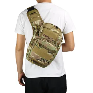 Aangepaste Groothandel Molle Tactische Borst Sling Schoudertas Sportkamp Wandelen Vissen Crossbody Messenger Bag Mannen