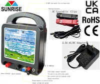 Zonnewekker 12V/230V accu- en netspanningsvoeding waterdicht milieuvriendelijke elektrische omheining energizer CE gecertificeerd dierenopvang 3D