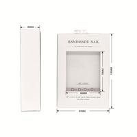 Boîte de papier d'emballage en carton rigide blanc fermeture magnétique ensemble de vernis à ongles à presser kit de cosmétique en papier boîte rigide avec insert