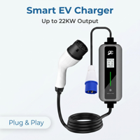 Station de recharge portable pour véhicules électriques certifiée CE, 7 kW/220 V, pour usage domestique
