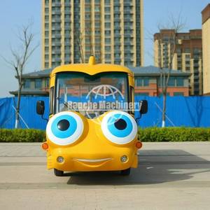 Bus électrique de tourisme RC 8-11 places, voiturette de golf ancienne blanche, batterie 72V100AH*6, moteur 5KW, navette ouverte, hôtel Chine HEN - Product Image 3