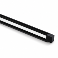 Bande LED d'angle noire NEXCELL 3000K blanc chaud AC230V 8,5W/m IP65 PVC Rouleau de 50m
