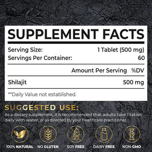 Pasokan pabrik OEM tablet Resin <span class=keywords><strong>Shilajit</strong></span> murni tablet <span class=keywords><strong>Shilajit</strong></span> Resin - Product Image 4