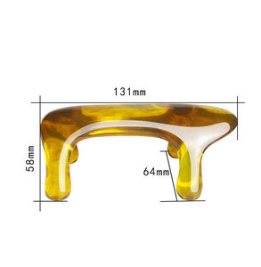 Resina di colore ambra tessuto profondo innesca punto di schiena strumento di massaggio strumenti di massaggio per digitopressione bastone di riflessologia - Product Image 2