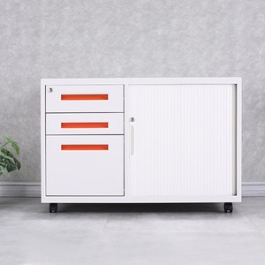 Storage Unit for Home Office KD Structure Steel Password-protected Mobile Cabinet with <b>File</b> Folder and <b>Hanger</b> Desk - Product Image 3