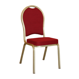 Cadeira empilhável de alumínio moderna chique por atacado para banquetes de casamento na igreja - Product Image 1