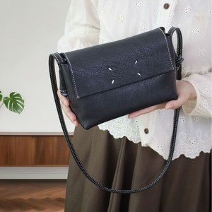 Vintage Leather Envelope Pouch Black Single Strap Crossbody <b>Bag</b> For Everyday Use - Product Image 2