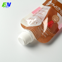 Pochette en nylon transparent de haute qualité 100ml sac de boisson en plastique à bec transparent