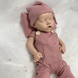 Muñeca Reborn de Silicona de 45 cm, Sin Pintar, con Peso, Cuerpo Completo, Silicona, Bebé Niñ<span class=keywords><strong>a</strong></span> Durmiendo, Regalo para Recién Nacidos - Product Image 2