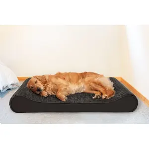 Luxuriöses Orthopädisches Hundebett aus Memory-Schaum, Extra Groß, Wasserdicht, Bissfest, mit Reißverschlussbezug, Nachhaltiges Plüschmaterial, Heißer Verkauf für Haustiere - Product Image 5
