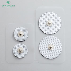 Medical Rehabilicare Fisioterapia Substituição Reutilizável 50mm Rodada Dezenas <span class=keywords><strong>Snap</strong></span> Massagem Eletrodos <span class=keywords><strong>Pads</strong></span> para <span class=keywords><strong>TENS</strong></span> Unidade Dispositivo - Product Image 2