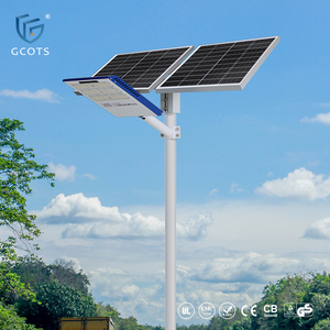 Lampadaire solaire LED 80W 120W pour extérieur, étanche IP65, avec batterie 48AH, 14400lm, pour routes et allées, SL-XG Street Ligh - Product Image 1