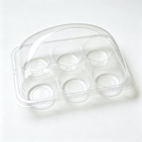 Barquette thermoformée transparente de qualité alimentaire sur mesure avec plusieurs compartiments pour pâtisseries, bonbons et emballages alimentaires