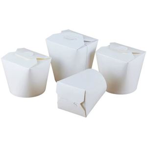 Caja de comida para llevar, envase rápido para comida para llevar, caja de pasta Kraft de 750 ml, caja de papel para fideos, kebab y doner con impresión. - Product Image 5